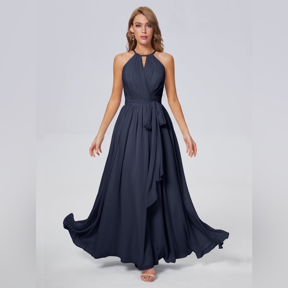 Dresses & Skirts - Elegant Navy Blue Women's Dress